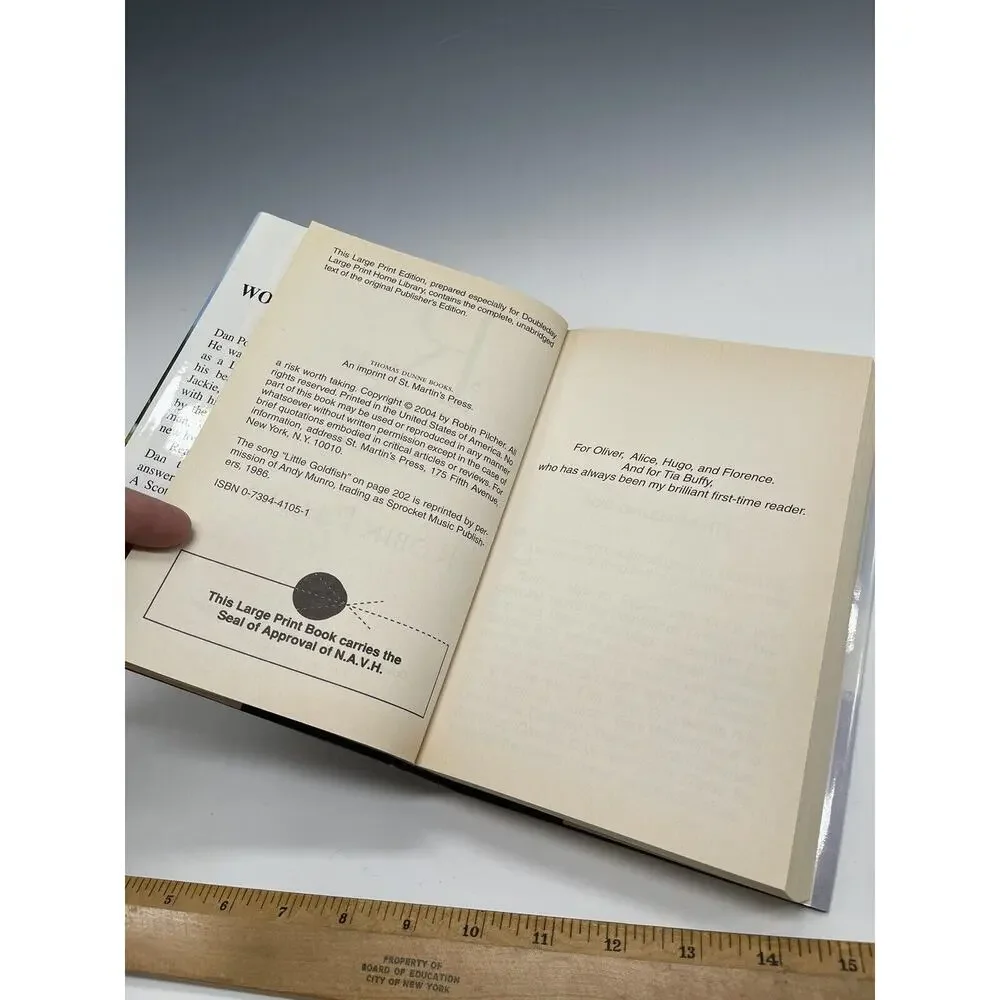 A Risk‎ Worth Taking by Pilcher Robin Hardcover Book 2004